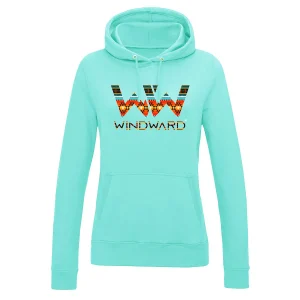 Sudadera con capucha BOHO mujer Verde Agua