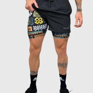 Eco Short KONKO 2 en 1 Black Quechua