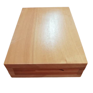 CAJA MADERA TIPO GALVANO 17 X 12 X 4,5 CM