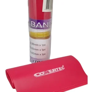 BANDA ELASTICA COVERTEC 1.2 MTS ESPESOR 0.50 MM ROJO