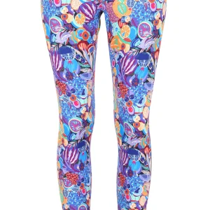 Leggins Metztli Fruta Mexicana Morado