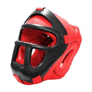 Cabezal de combate okami mascara de fibra desmontable