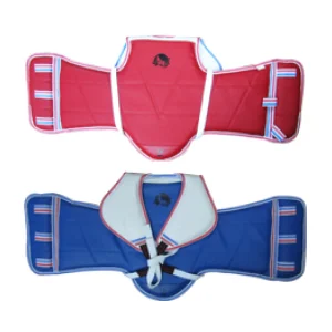 PECHERA TAEKWONDO OKAMI ROJO/AZUL