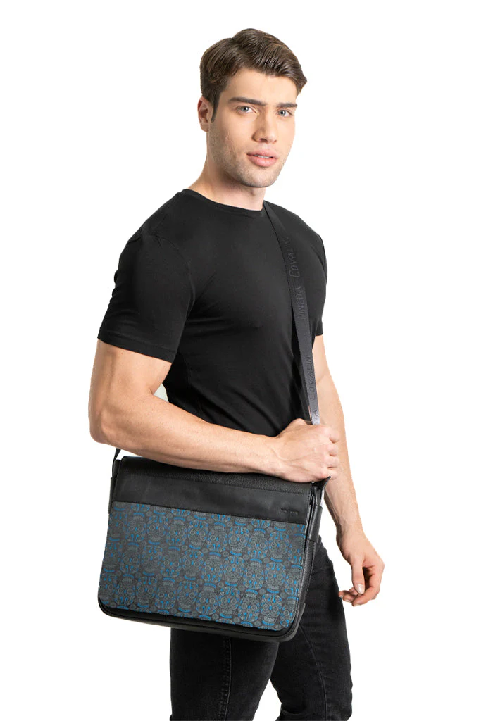 Porta Laptop Cheeh Tzompantli Azul - Imagen 3