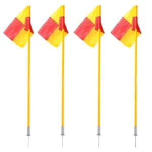 SET 4 BANDERINES FOUR CORNER 1 PIEZA PASTO NATURAL