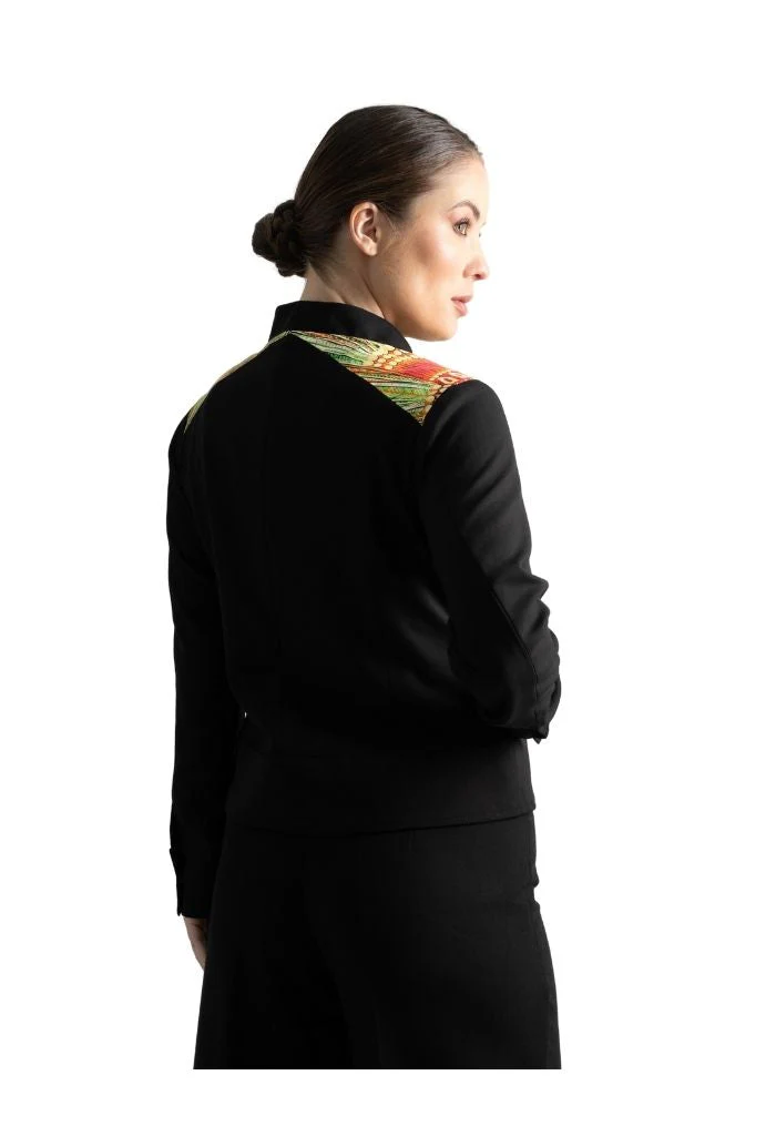 Bomber Okomej Arte Plumaria Verde - Imagen 5