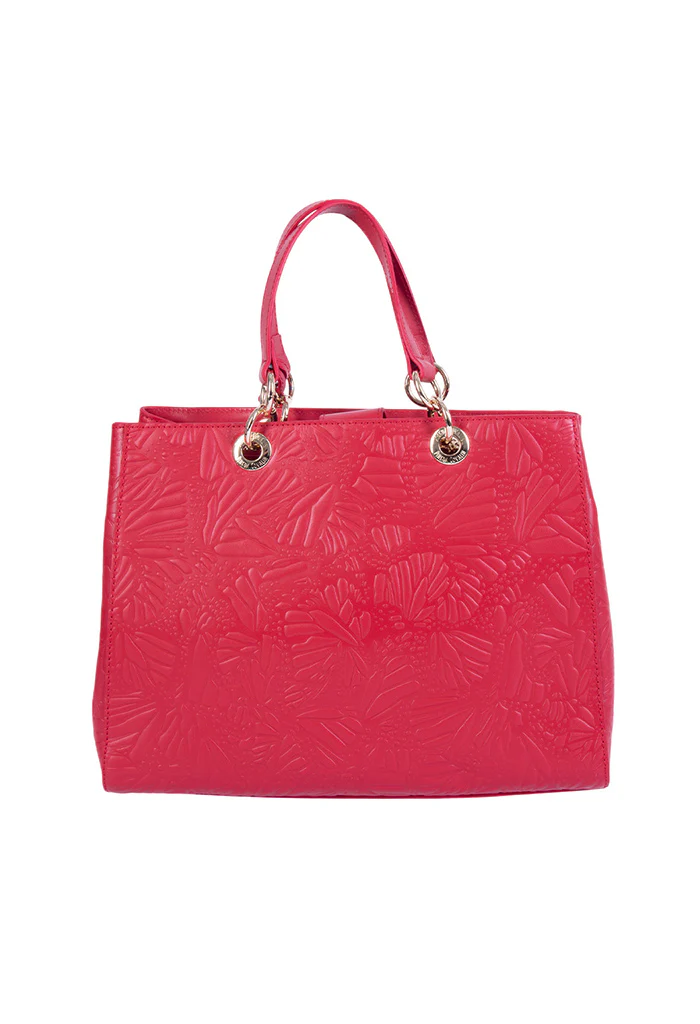 Bolsa Kaxan Piel Grabado Mariposa - Imagen 4