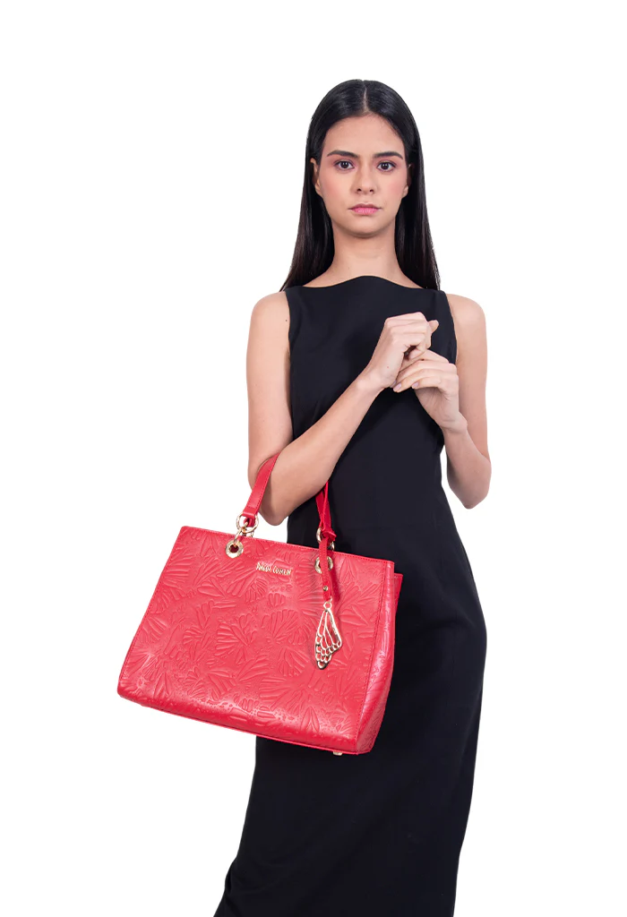 Bolsa Kaxan Piel Grabado Mariposa - Imagen 6