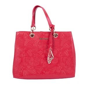 Bolsa Kaxan Piel Grabado Mariposa