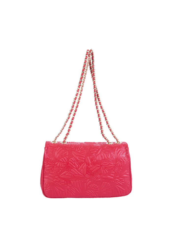 Bolsa Tusbel Piel Grabado Mariposa - Imagen 4