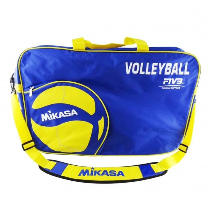 BOLSO MIKASA AZUL AMARILLO 6 BALONES VOLLEY V200W