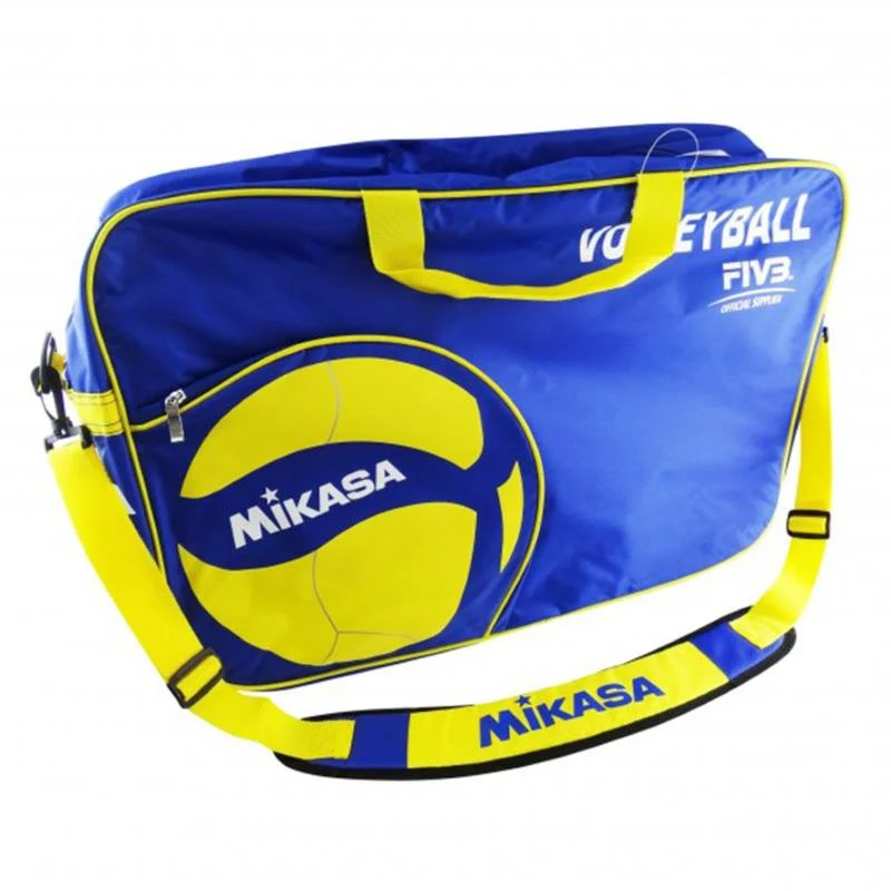BOLSO MIKASA AZUL AMARILLO 6 BALONES VOLLEY V200W - Imagen 4