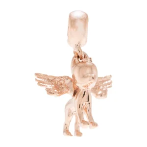 Amuleto para Brazalete Xico Alas Baño Oro Rosa