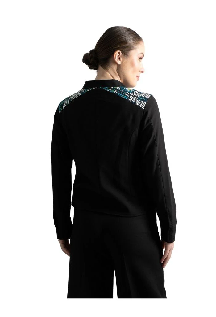 Bomber Okomej Teotihuacán Blanco/Verde - Imagen 6