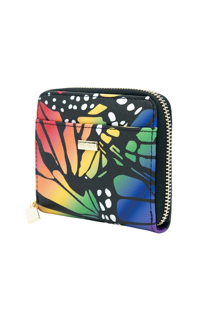 Cartera Chica Saffiano Mariposa Macro Arcoíris - Imagen 4