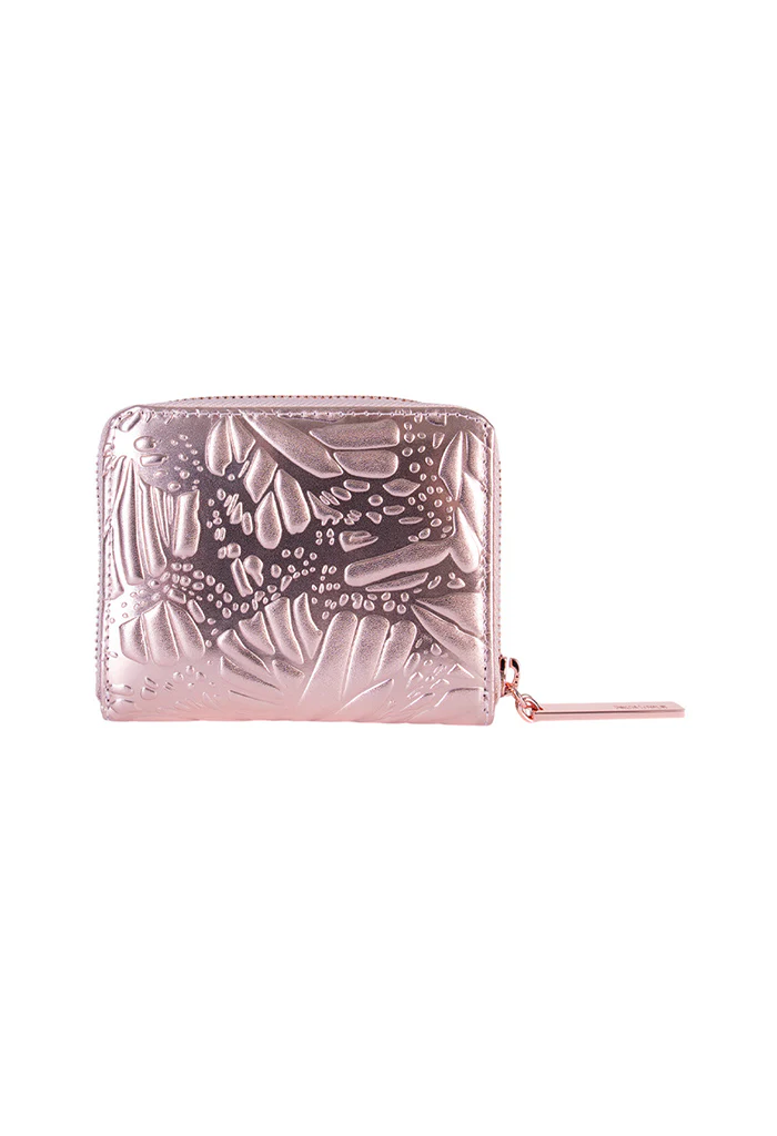 Cartera Chica Piel Grabado Mariposa - Imagen 3