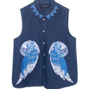 Chaleco Bordado Guacamaya