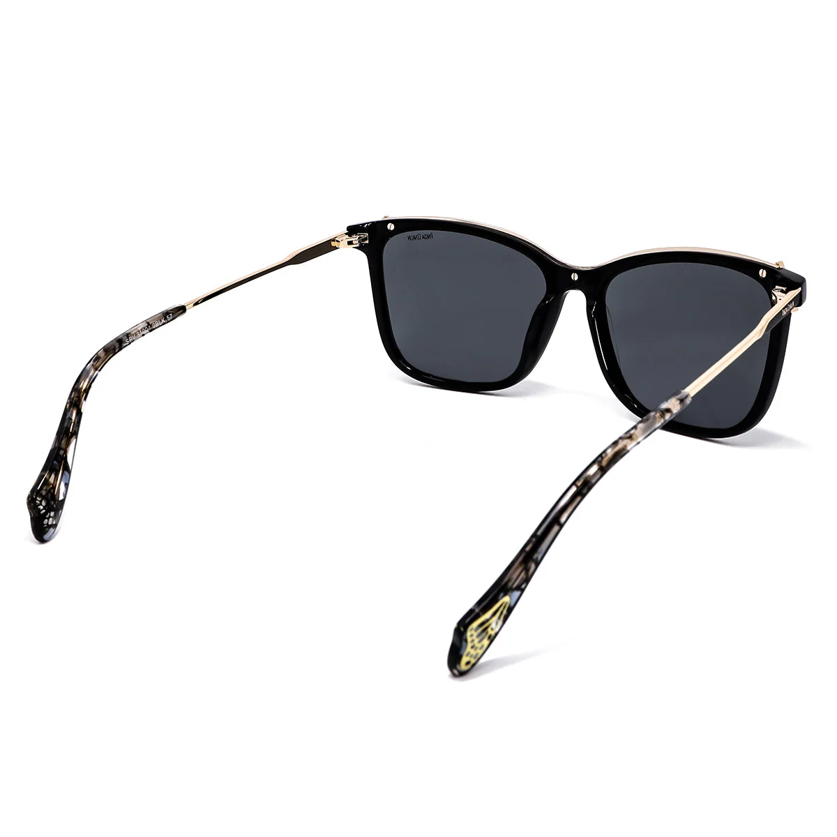 Lentes de Sol Rectangulares Negro Mariposa Monarca - Imagen 6