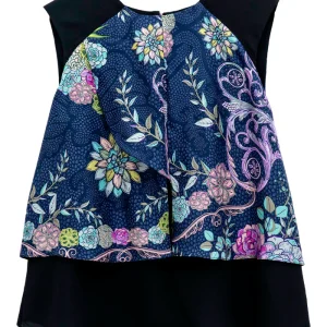 Blusa Pétalos Suculentas Jardín Botánico Gris