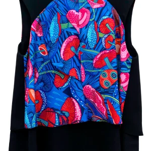 Blusa Pétalos Hongos Sagrados Azul