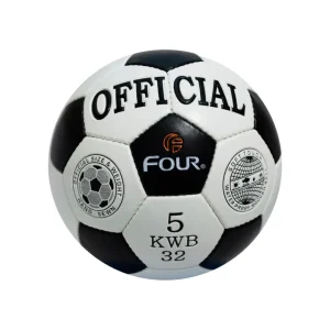 Balón Futbol Four Oficial KWB 32 Blanco/Negro N°5