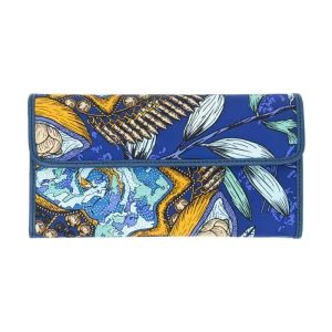 Cartera Bolsillo Azul Acero Máscara de Jade