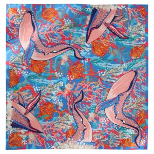 Mascada Ballena Gris 90 cm