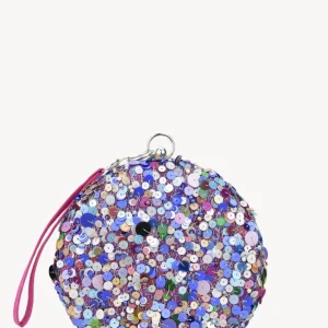Clutch Azul Lentejuelas Multicolor