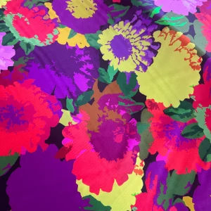 Tejido Seda Flowers