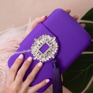 Clutch Cristal Morado