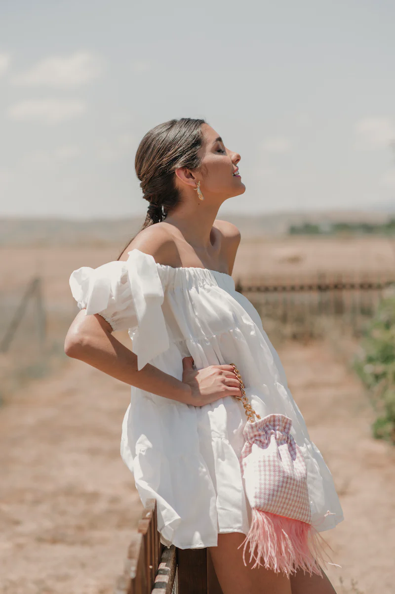 Bombonera Vichy Rosa Coral - Imagen 3