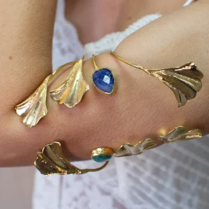 Brazalete Flora Azul