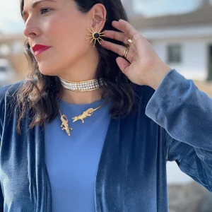 Pendiente Estrella de Mar Negro