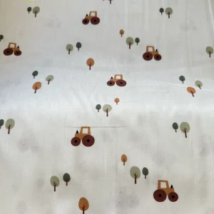 Tejido Algodón Tractores