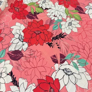 Tejido Georgette Flores