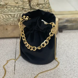 Bombonera Negra Terciopelo