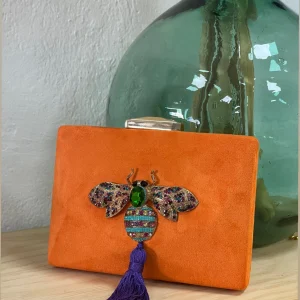 Clutch Joya Balí Naranja