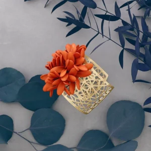 Brazaletes Hojis Acero 4 colores