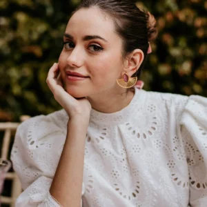 Pendiente Egipto Rosa