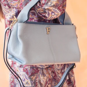 Bolso Piel Azul Claro Matilda Personalizado