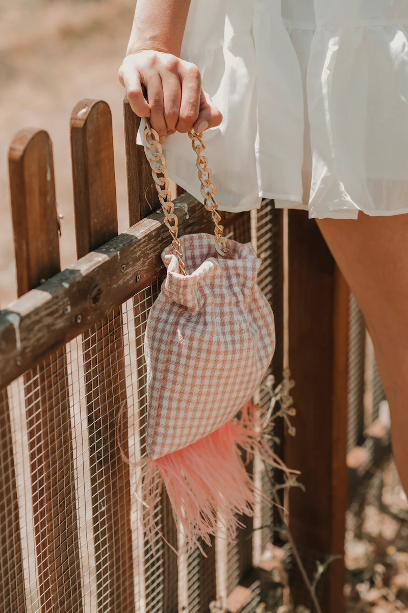 Bombonera Vichy Rosa Coral - Imagen 6