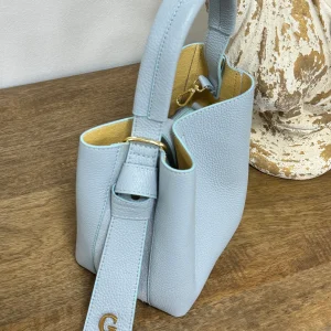 Bombonera Piel Sophia Azul