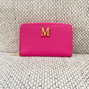 Cartera Piel Fucsia Personalizado
