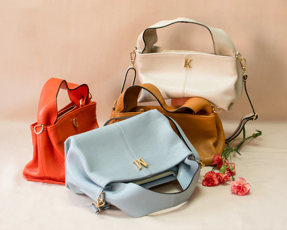 Bolso Piel Azul Claro Matilda Personalizado - Imagen 3