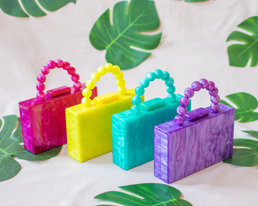 Clutch Bola Metacrilato Buganvilla - Imagen 7