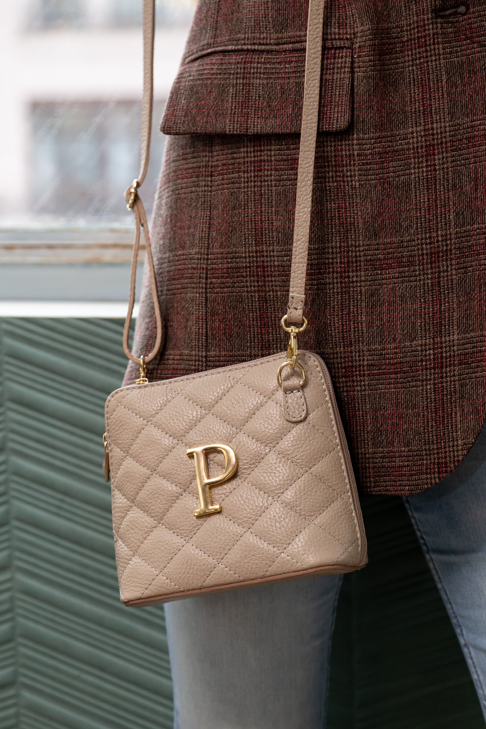 Bolso Piel Carmen Taupe