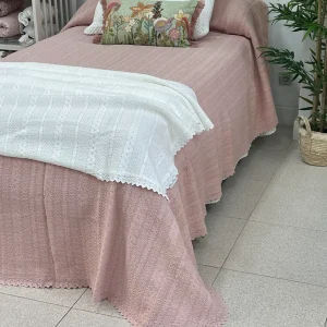 Colcha Olimpia Rosa