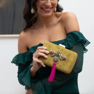 Clutch Balí Verde Seco