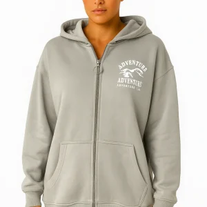 POLERÓN OVERSIZE MUJER ZIP ADVENTURE T/U
