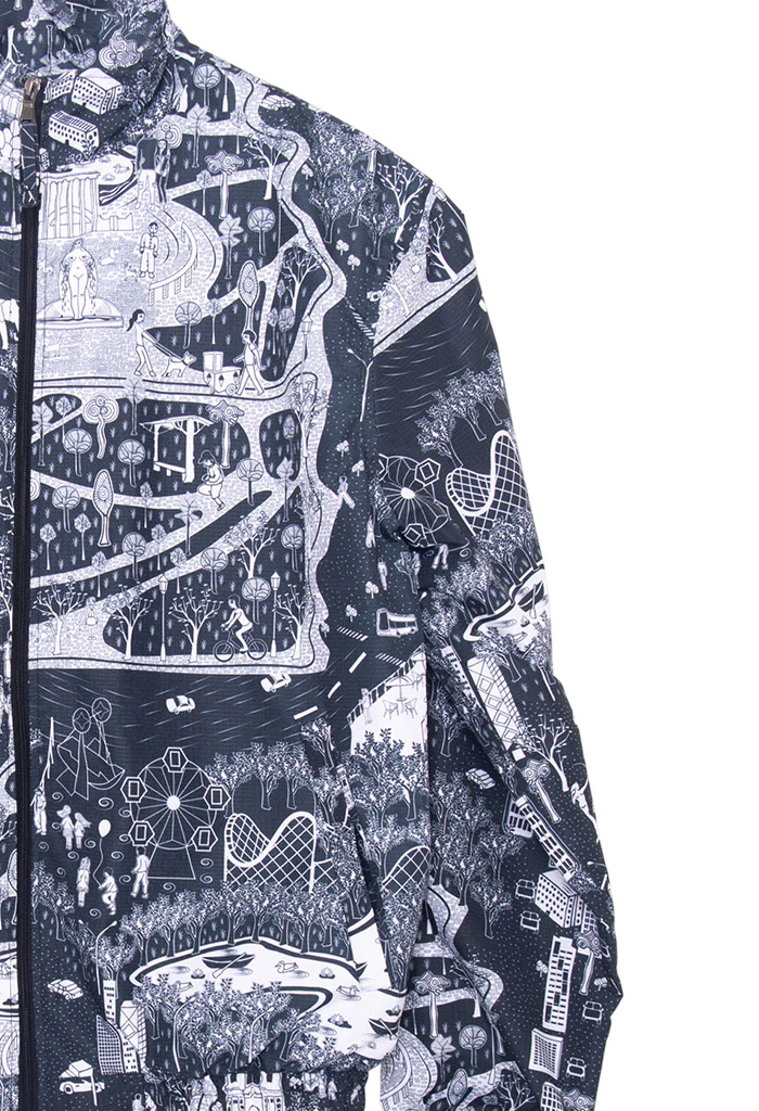 Bomber Tecuatl mi Ciudad Negro Blanco - Imagen 5